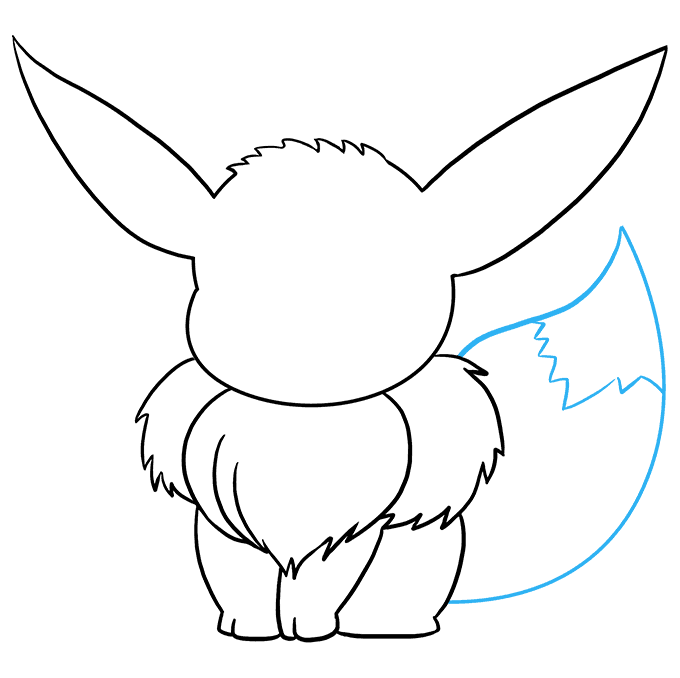 Cách vẽ Eevee: Bước 8