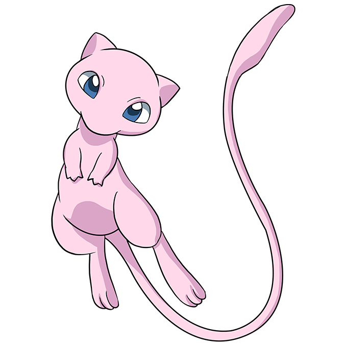 Cách vẽ Mew: Bước 10