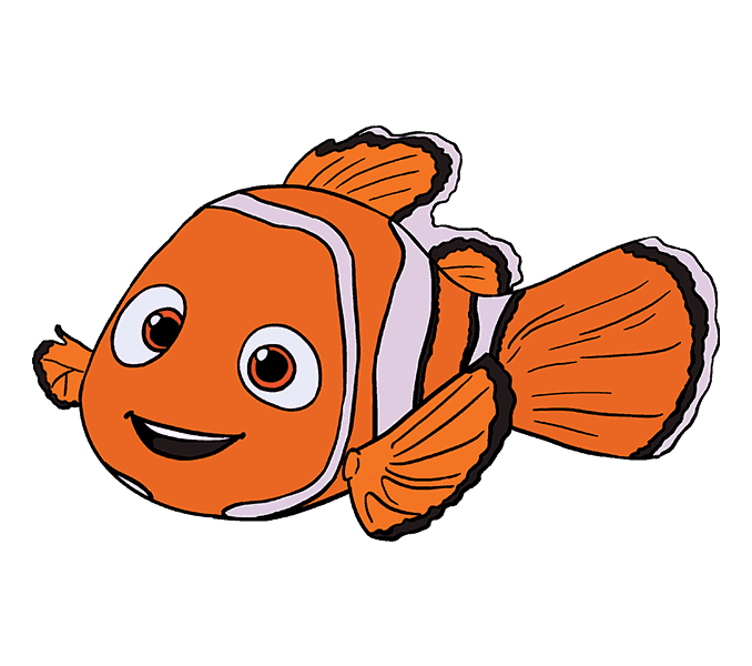 Cách vẽ Nemo: Bước 20