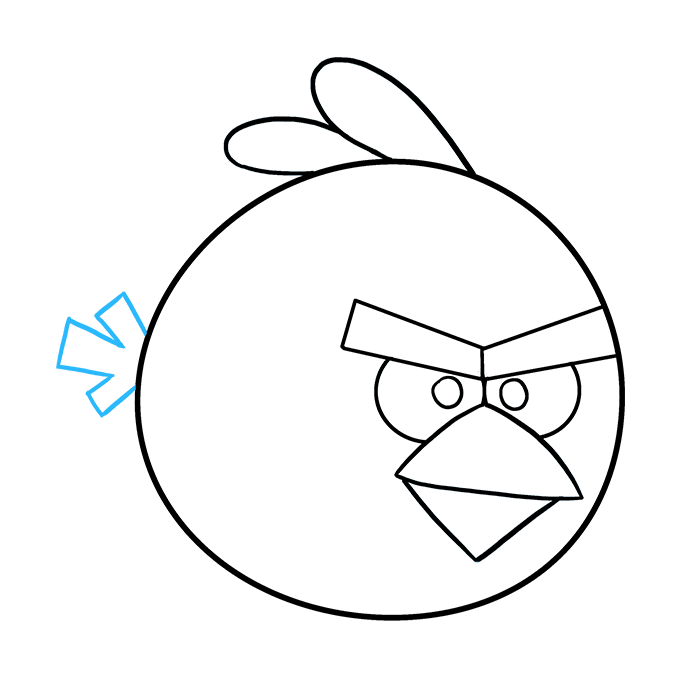 Cách vẽ Angry Birds: Bước 9