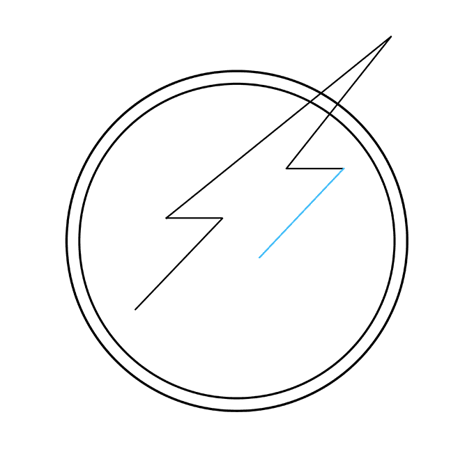 Cách vẽ Logo Flash: Bước 6