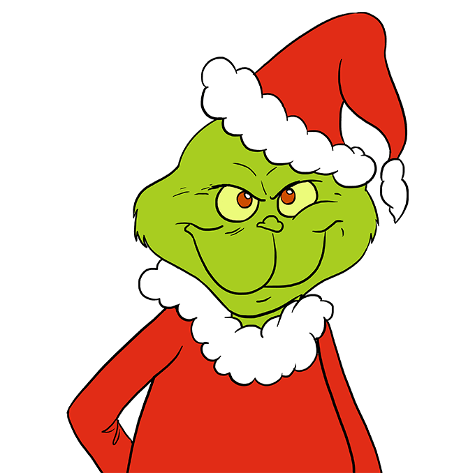 Cách vẽ Grinch: Bước 10