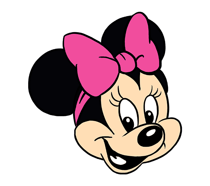 Cách vẽ chuột Minnie: Bước 20