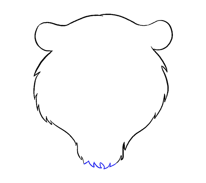 Cách vẽ mặt hổ: Bước 6