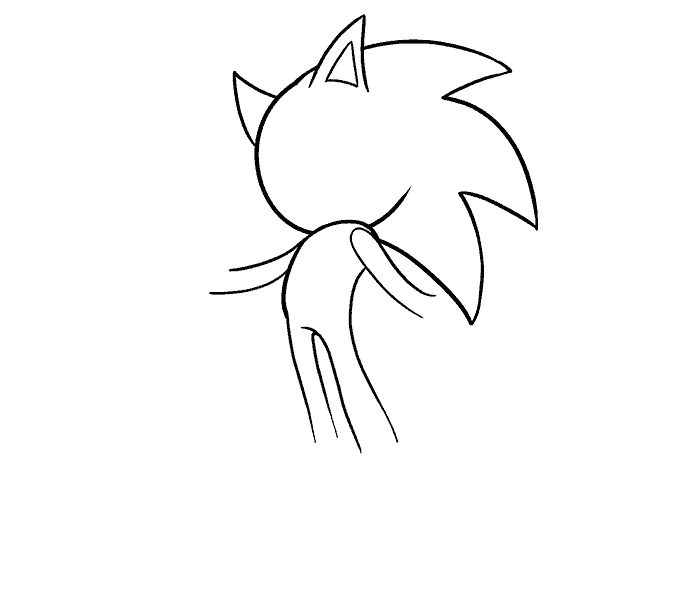 Cách vẽ Sonic the Hedgekey: Bước 9