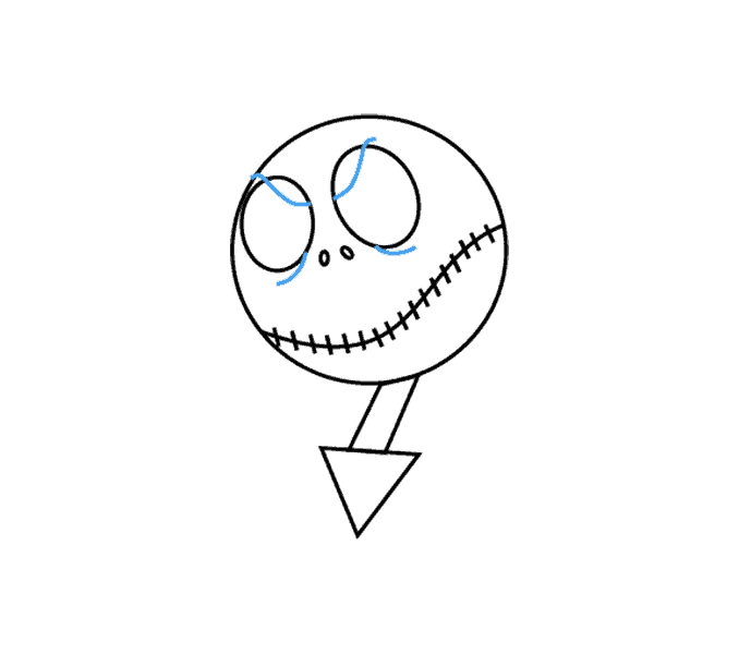 Cách vẽ Jack Skellington: Bước 6