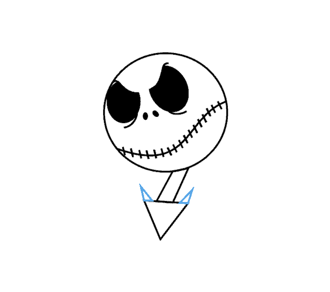 Cách vẽ Jack Skellington: Bước 7