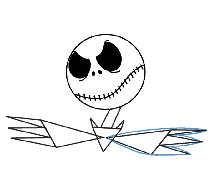 Cách vẽ Jack Skellington: Bước 10