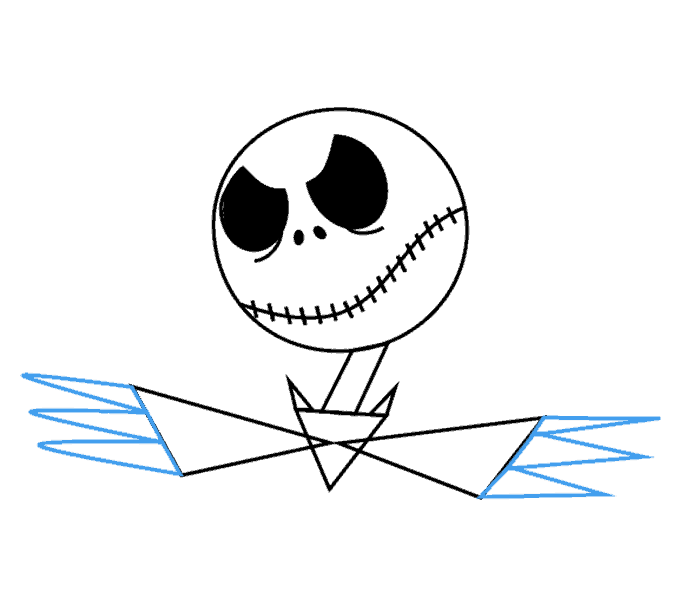 Cách vẽ Jack Skellington: Bước 9