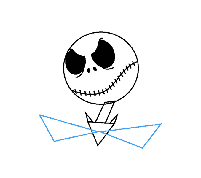 Cách vẽ Jack Skellington: Bước 8