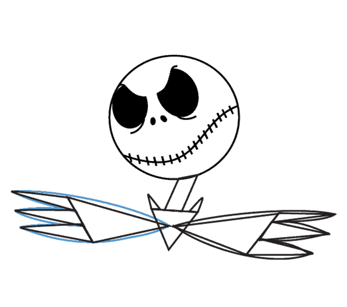 Cách vẽ Jack Skellington: Bước 11