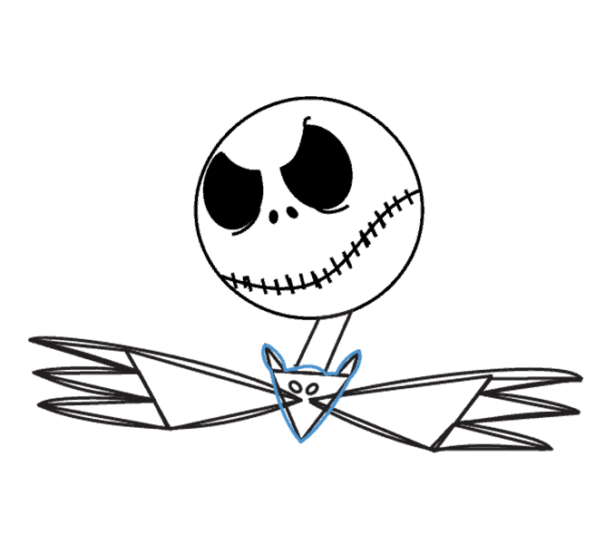 Cách vẽ Jack Skellington: Bước 13