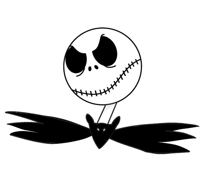 Cách vẽ Jack Skellington: Bước 15