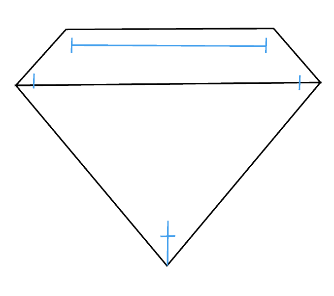 Cách vẽ Logo Superman: Bước 3