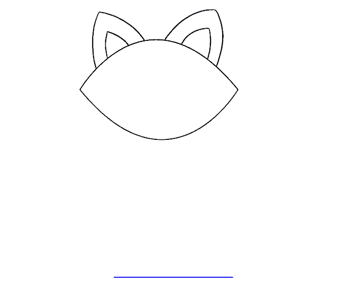 Cách vẽ con mèo đơn giản: Bước 6