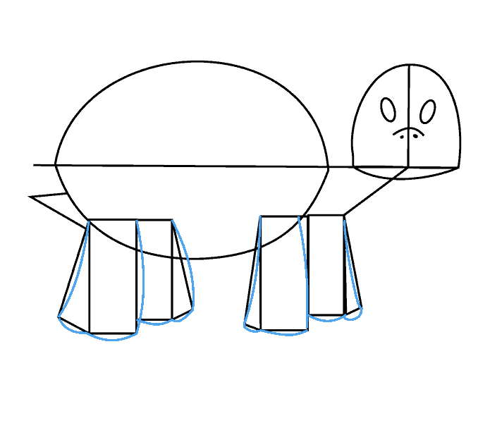 Cách vẽ Rùa: Bước 7