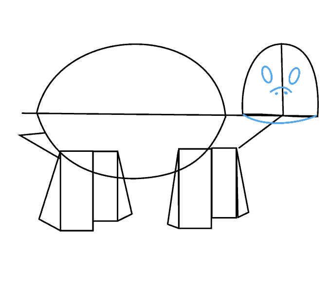 Cách vẽ Rùa: Bước 6