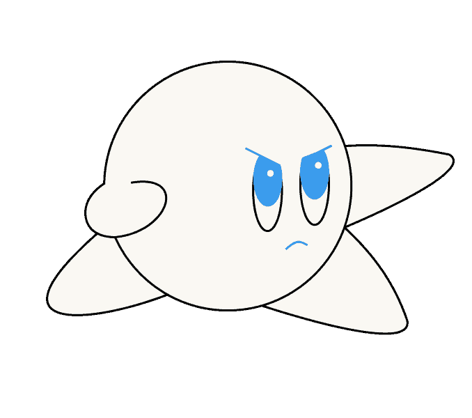 Cách vẽ Kirby: Bước 8