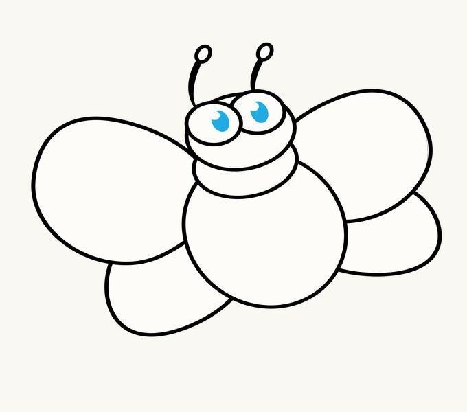 Cách vẽ Cartoon Bee: Bước 9