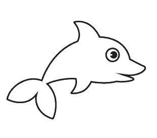 Cách vẽ cá heo: Bước 7