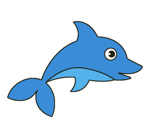 Cách vẽ cá heo: Bước 9