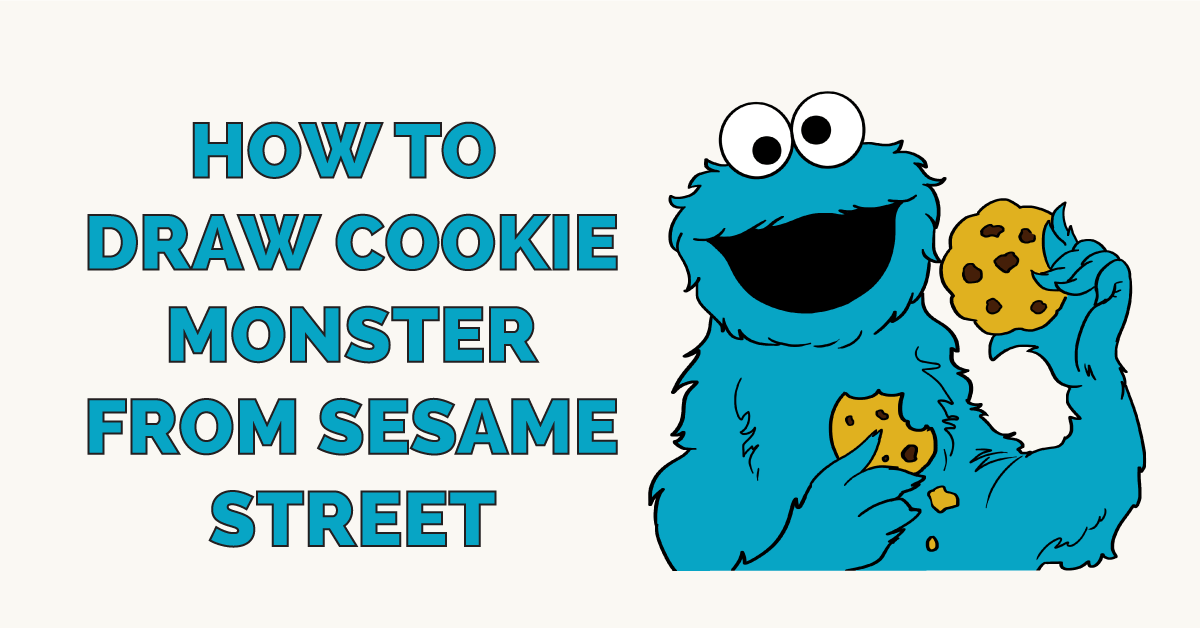 Cách vẽ Cookie Monster trong Sesame Street