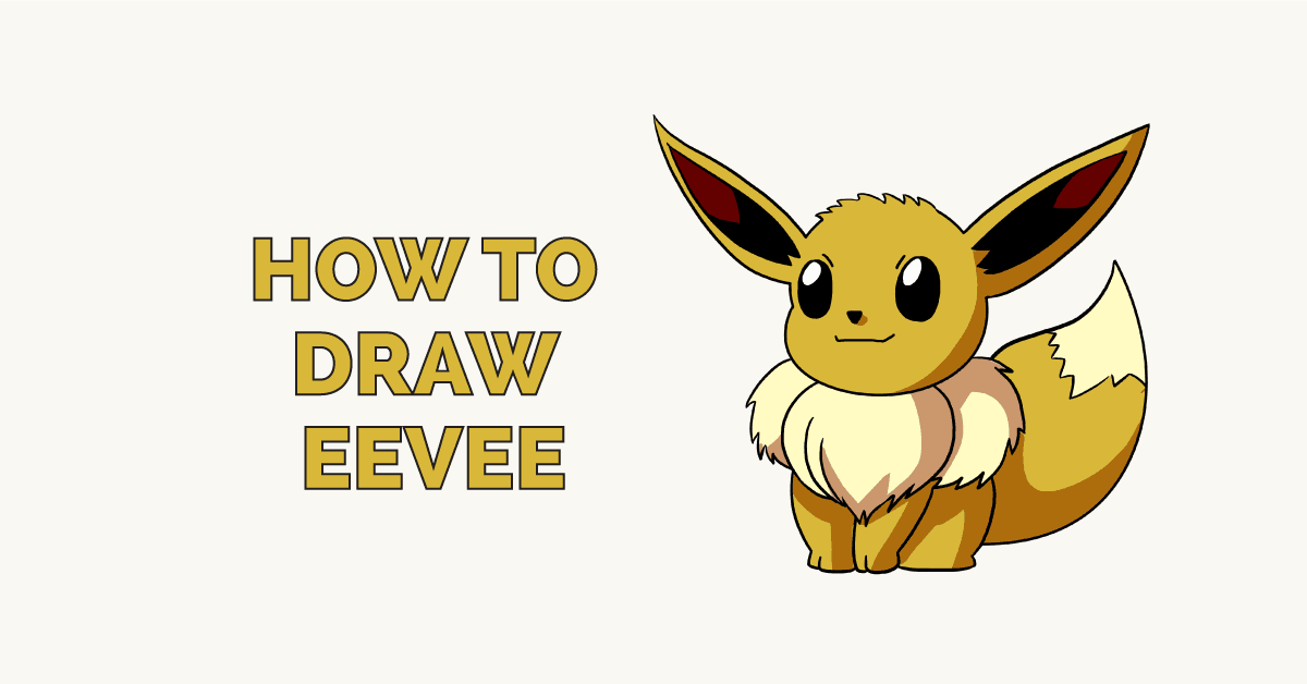 Cách vẽ Eevee trong Pokémon