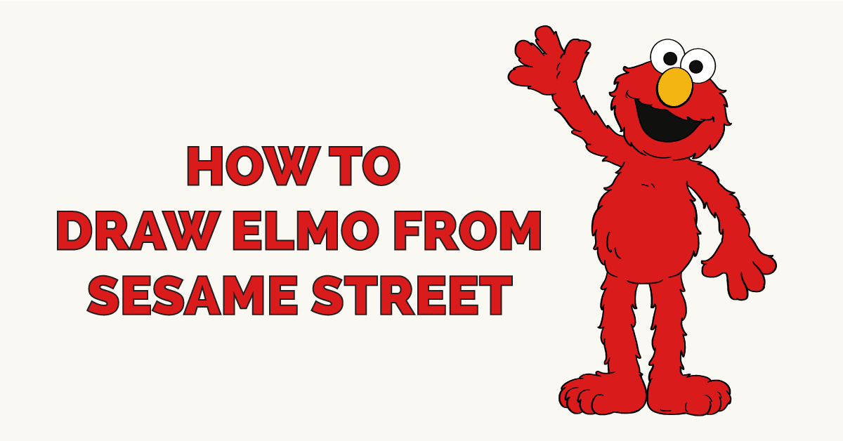 Cách vẽ Elmo trong Sesame Street