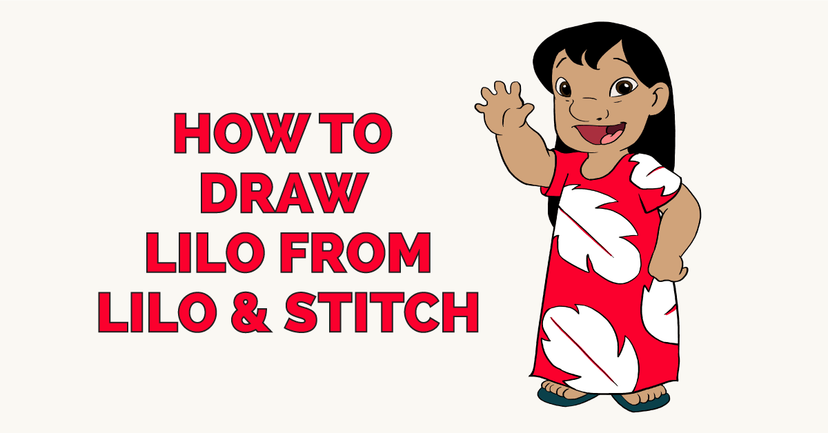 Cách vẽ Lilo trong Lilo và Stitch