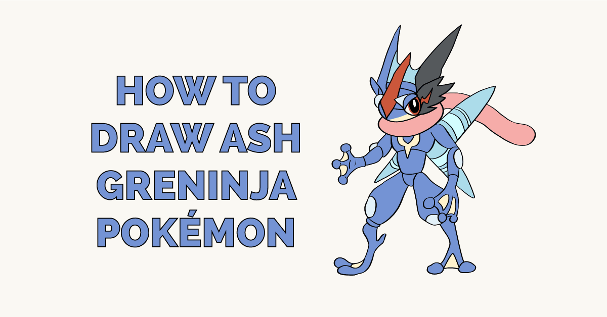 Cách vẽ Pokémon Ash-Greninja