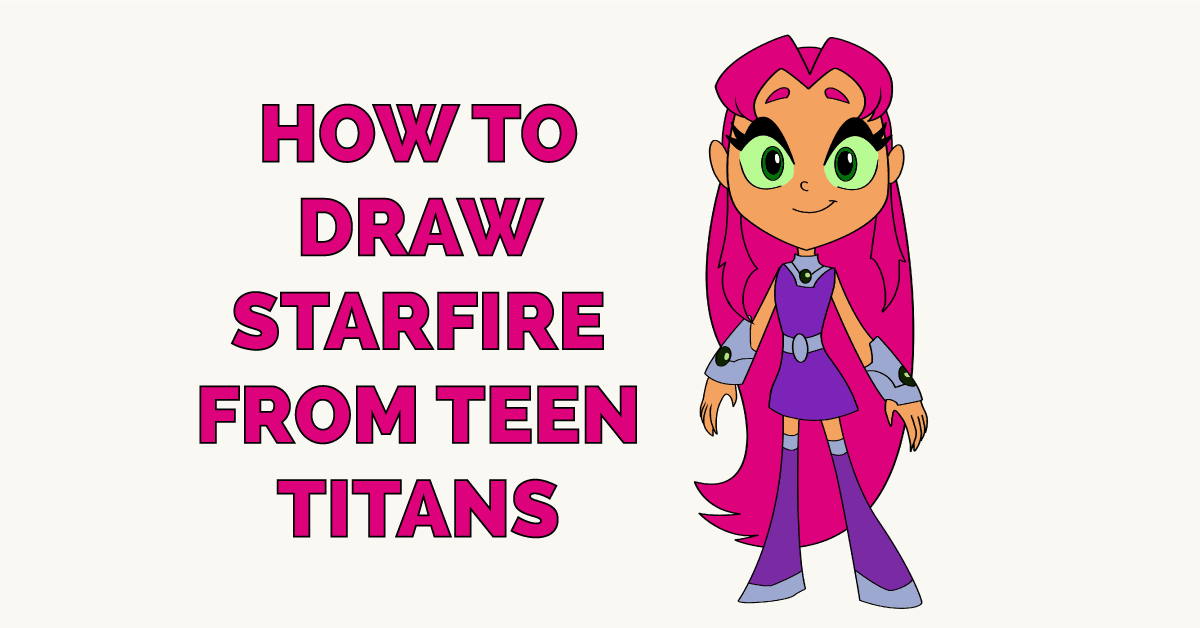 Cách vẽ Starfire trong Teen Titans