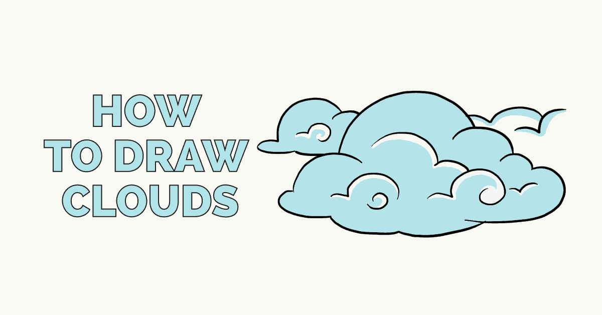 Cách vẽ mây – Hướng dẫn vẽ thực sự đơn giản