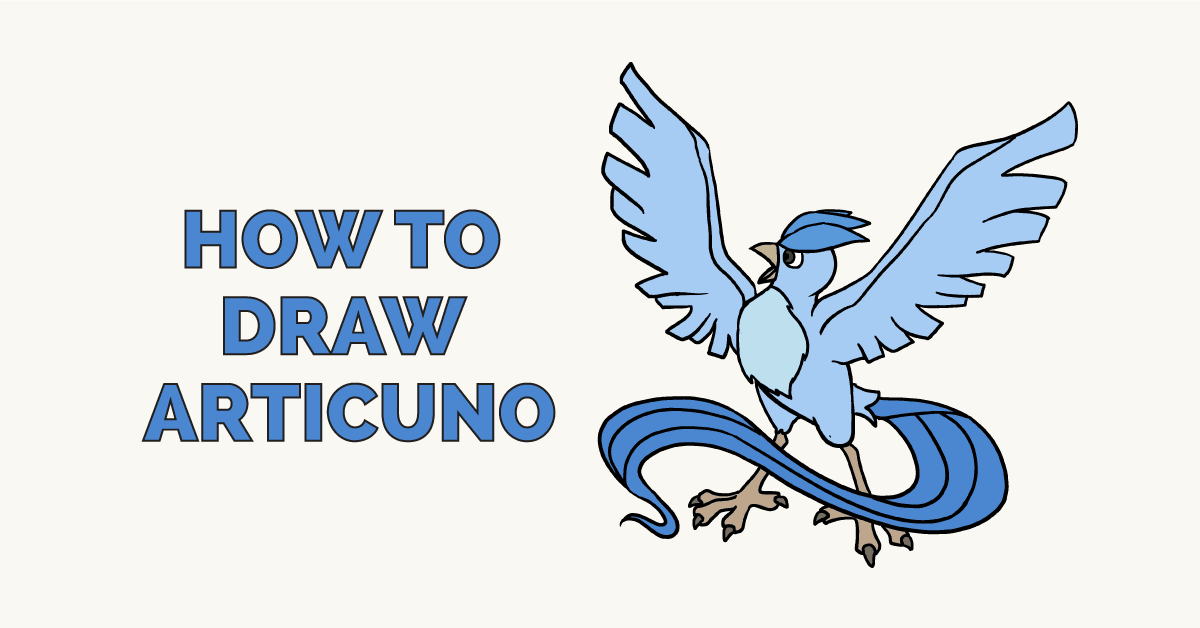 Cách vẽ Pokémon Articuno