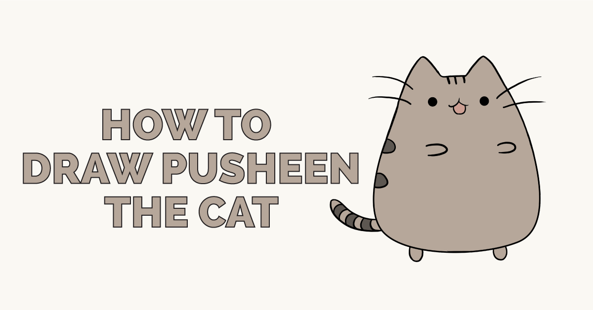 Cách vẽ con mèo Pusheen