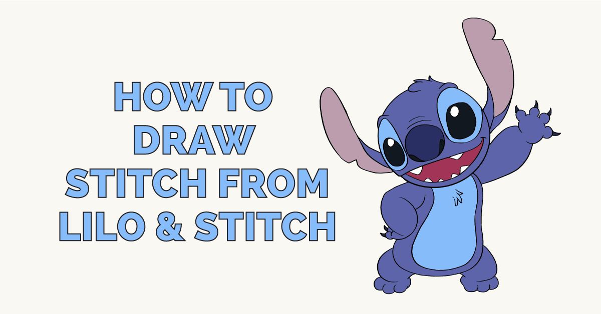 Cách vẽ Stitch trong Lilo và Stitch