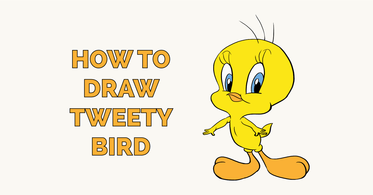 Cách vẽ Tweety Bird